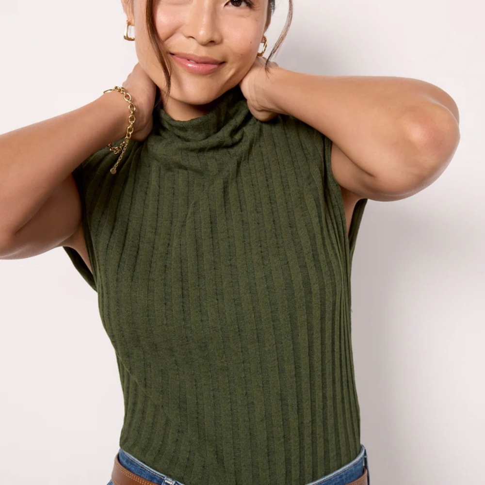 Michael Stars Nara Mock Neck Top